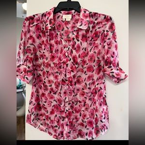 Kate Spade floral blouse size 4
